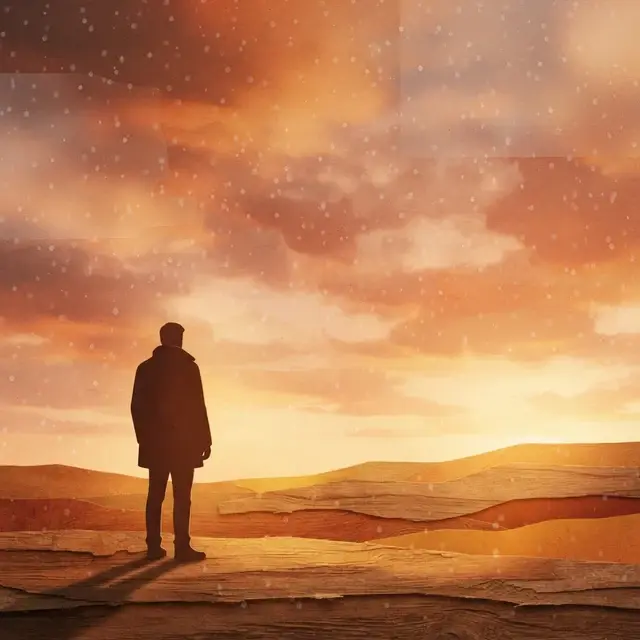 Dawn Goodbye: AI-generated song cover art
