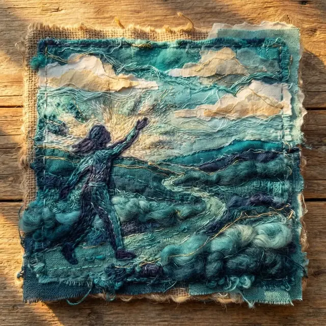Chasing Moments Beautiful: AI-generated song cover art