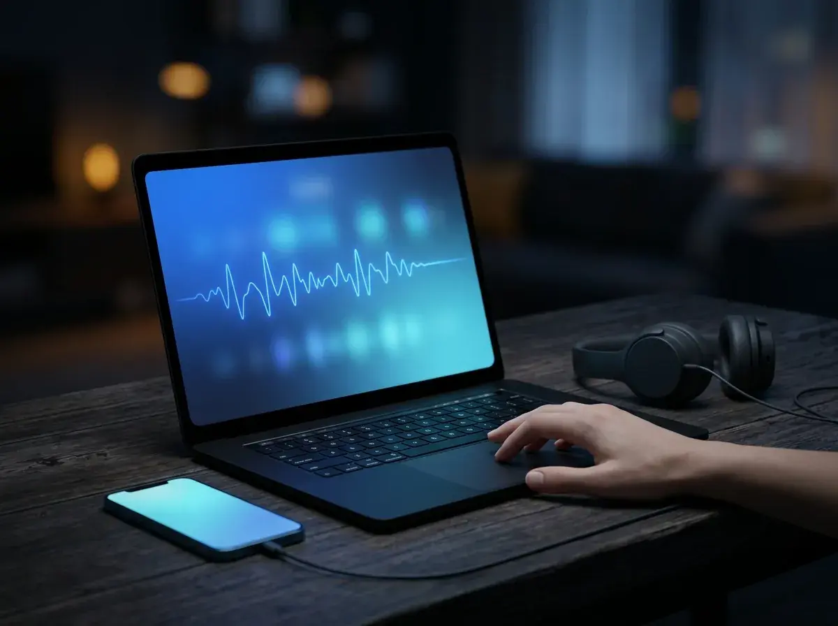An everyday person enjoying a free beat maker online with no signup