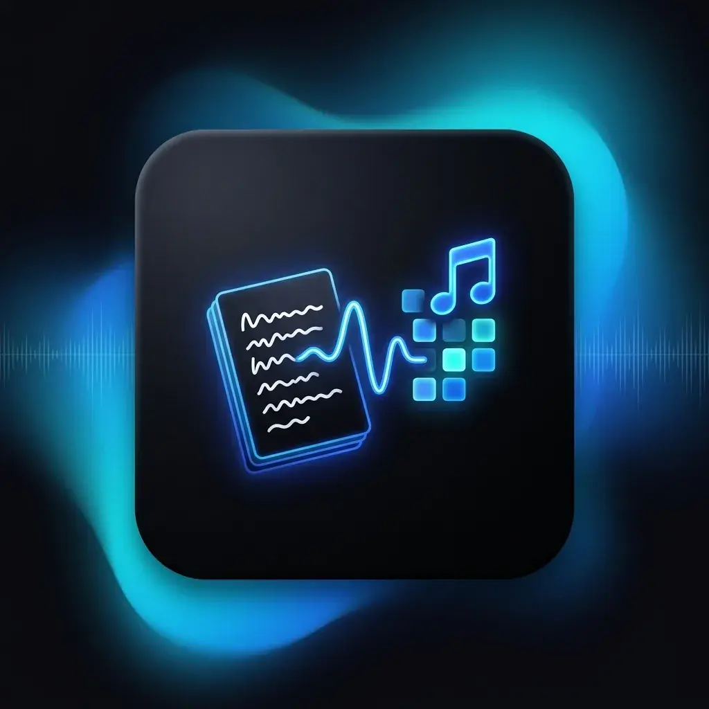 Person adding lyrics to a beat on their phone