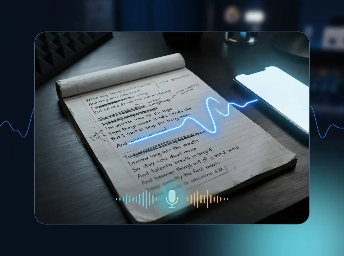 Creare una canzone rap personalizzata su uno smartphone con le cuffie