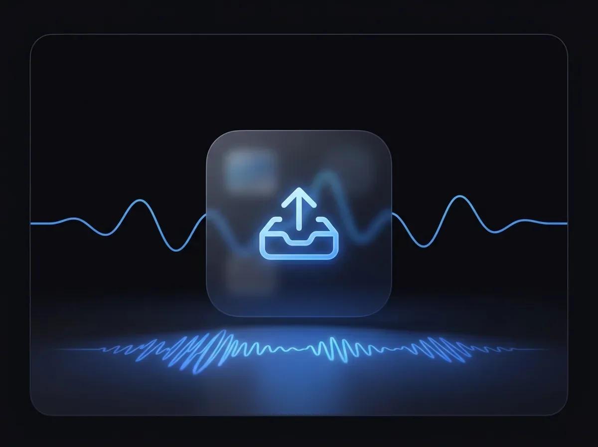 Upload audio file interface