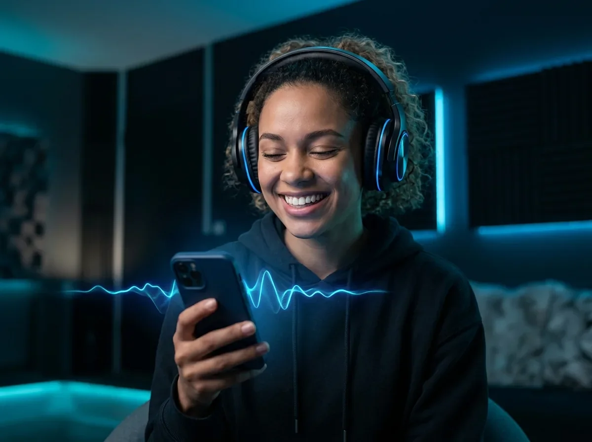 Listening to the finished song
