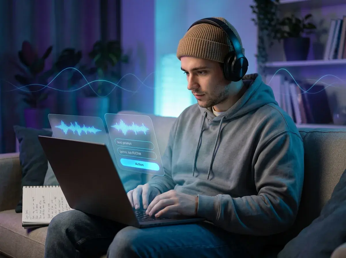 L'AI da testo a musica rende facile iniziare