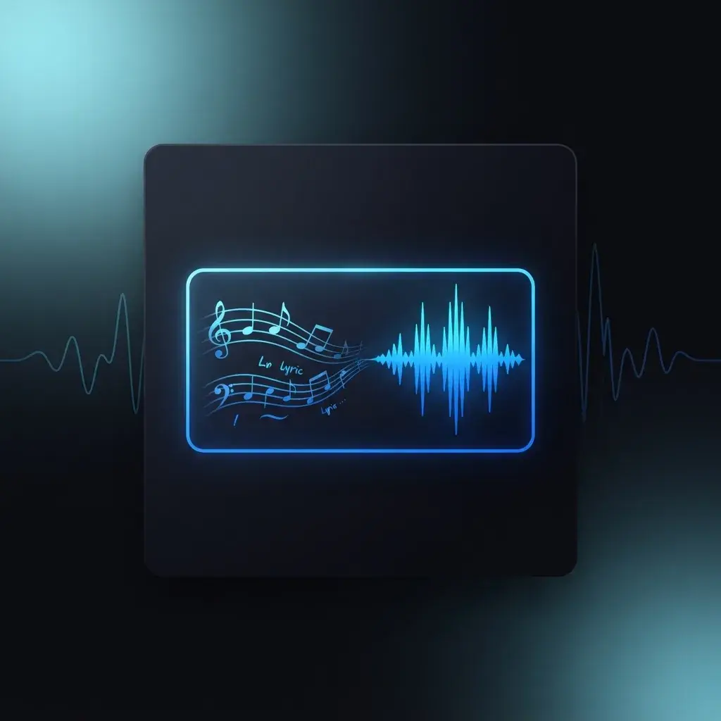 ノートパソコンで書いた歌詞を音楽に変える人