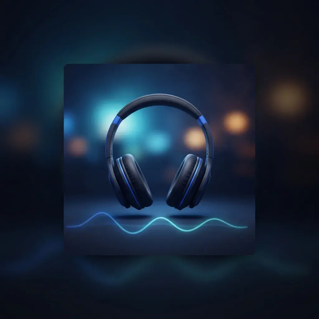 Personne avec un casque esquissant une idée musicale sur un ordinateur portable