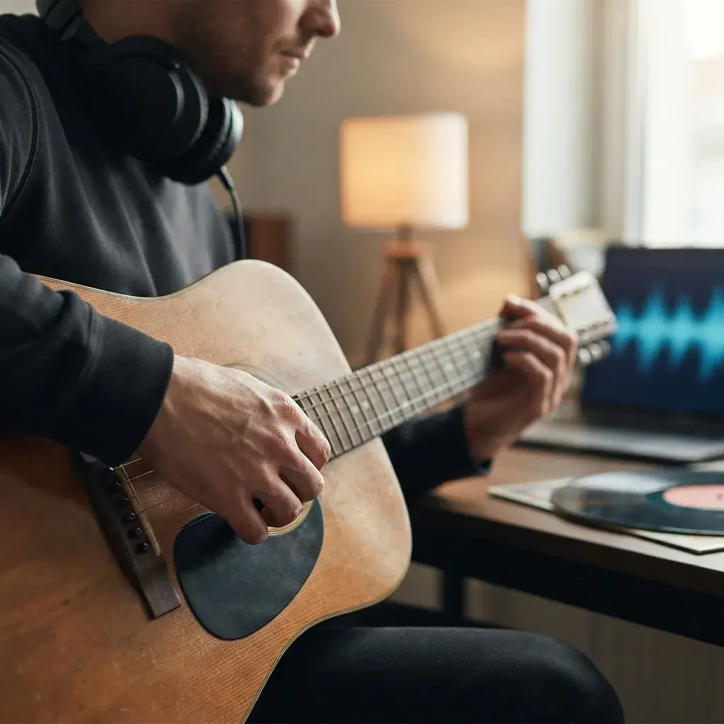 Stable Audio 2.5を使ってノートパソコンでインストゥルメンタル音楽を作成するソングライター