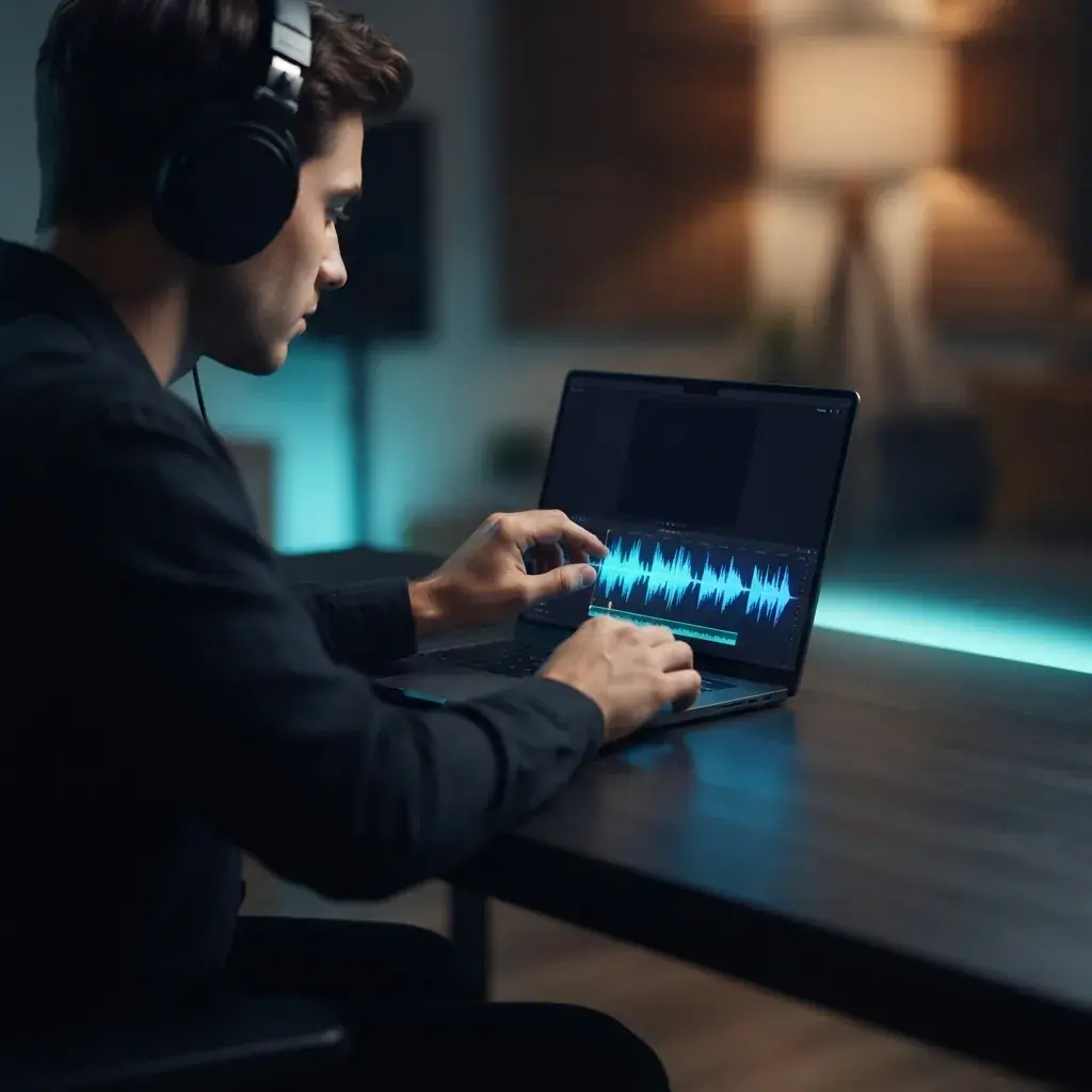 動画編集のためにStable Audio 2.5でBGMを作成する動画クリエイター