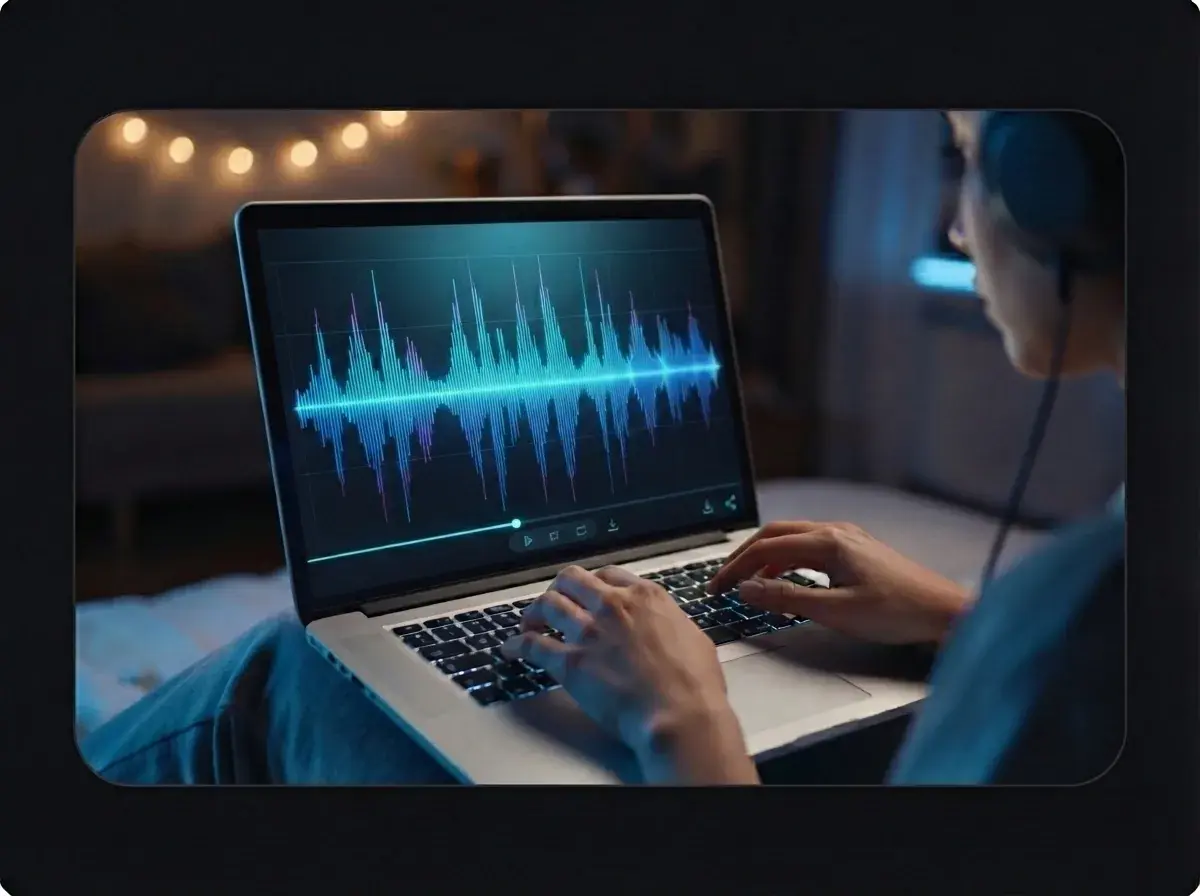 Maya 预览并下载她完成的科技音乐歌曲