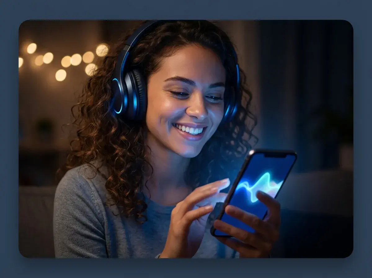Ascolto della canzone generata dall'IA