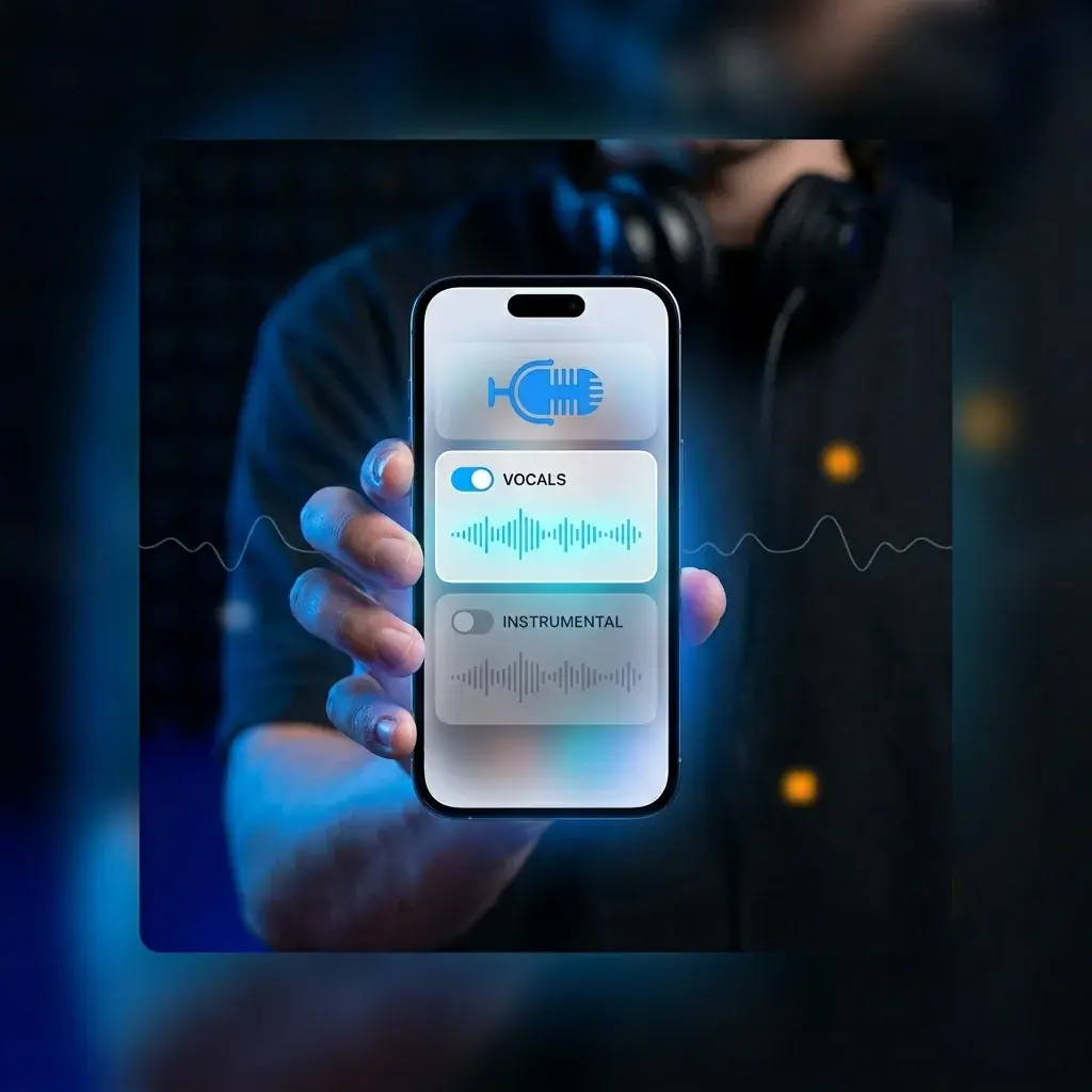 Using vocal stem extractor for karaoke practice