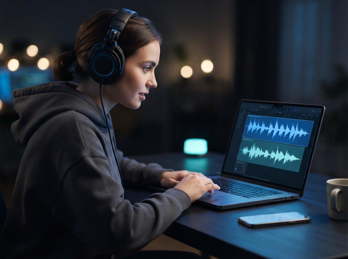 インストゥルメンタルとボーカル分離出力が表示された音声分離画面