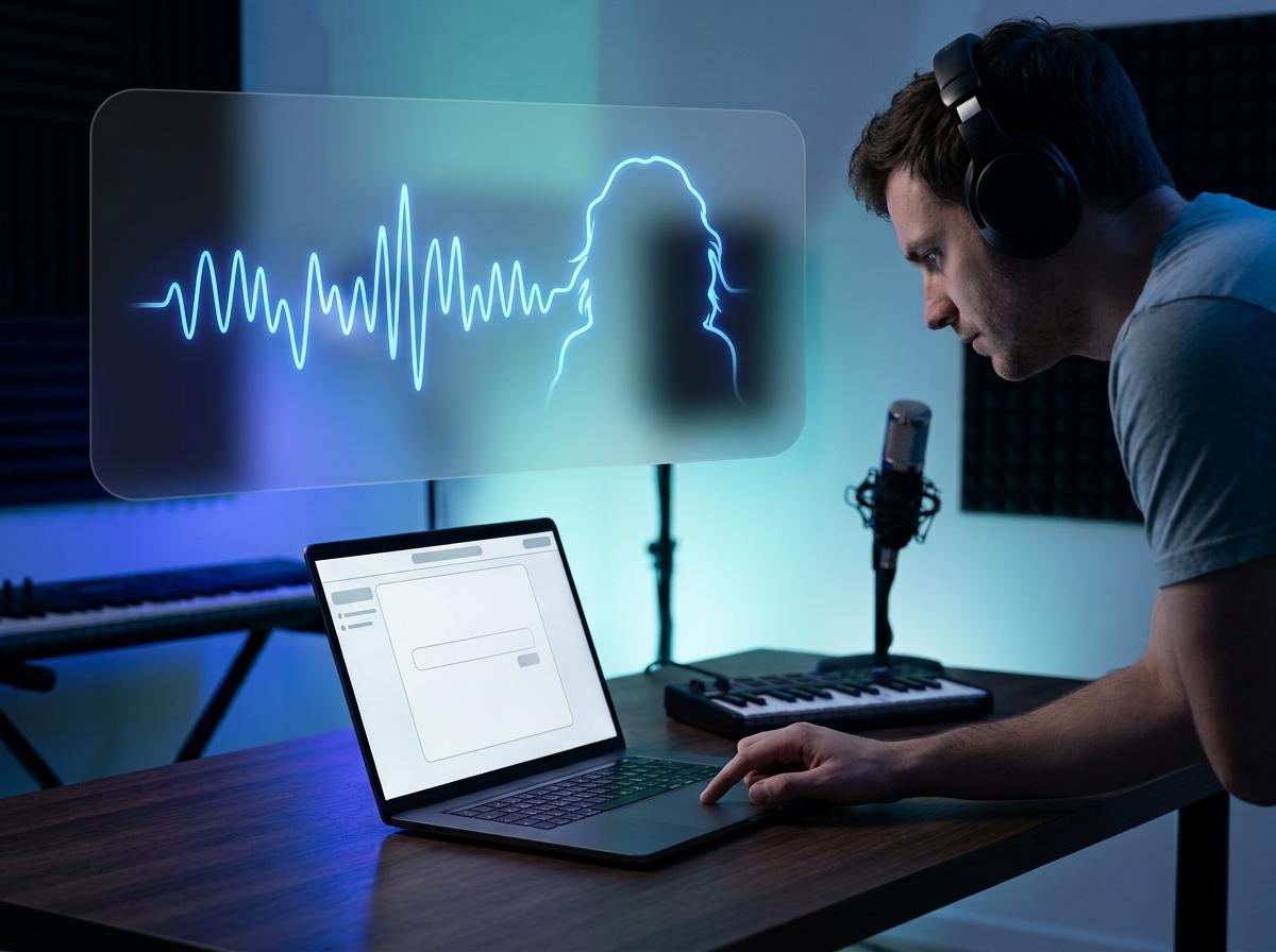 Un creatore rivede gli errori legali comuni prima di caricare musica IA.
